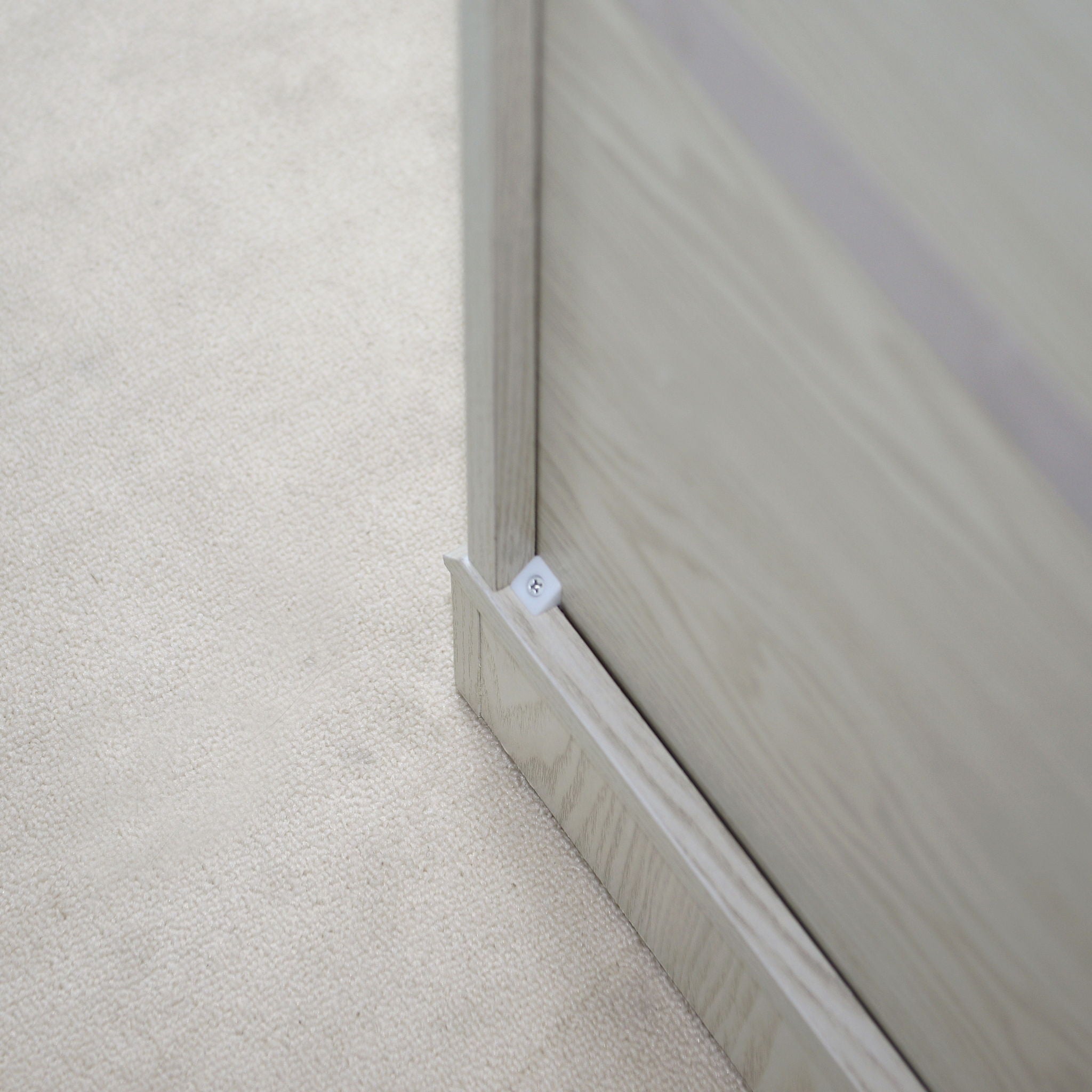 Sideboard Cabinet With Mirrored Doors, Adjustable Shelf, Metal Handles