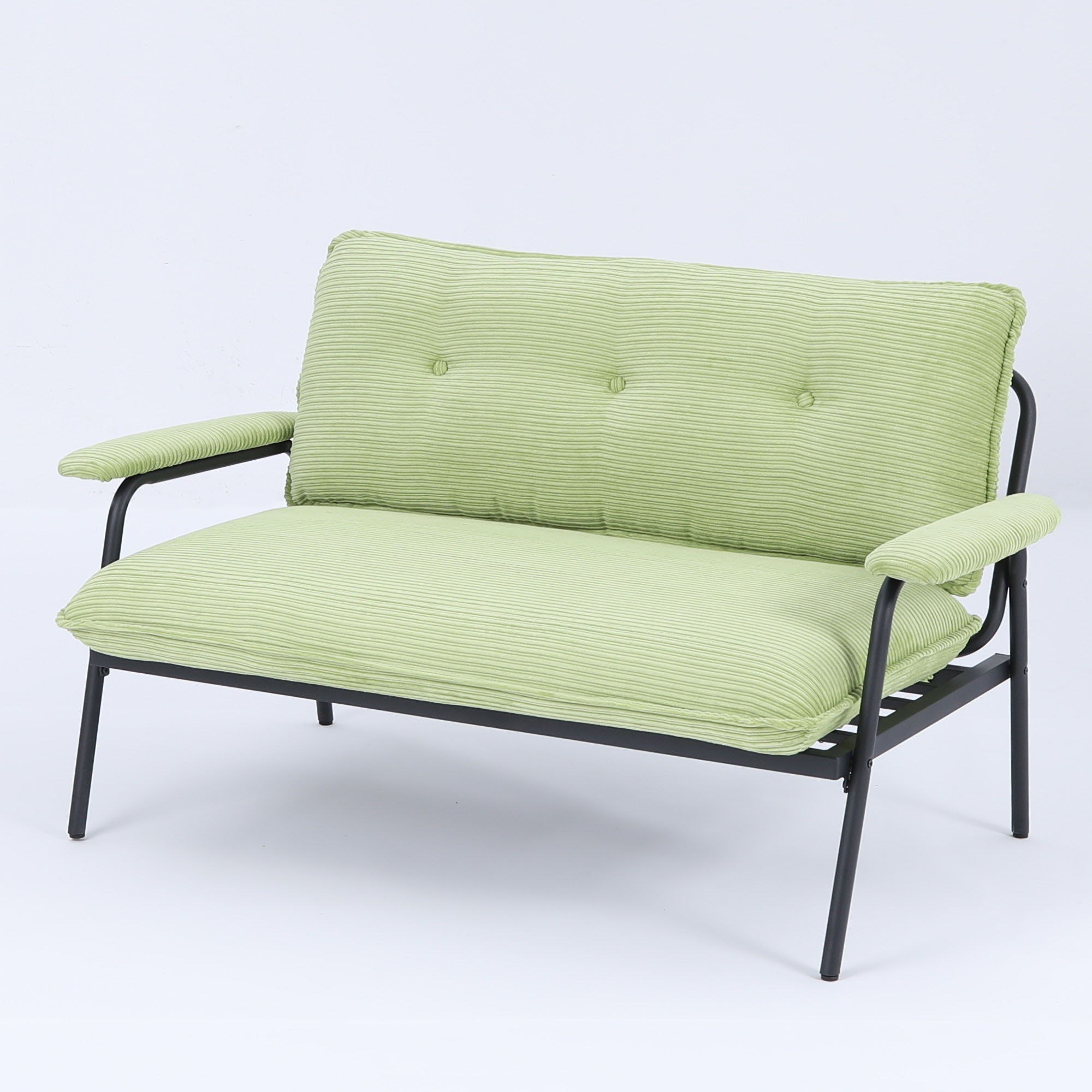 Modern Metal Frame Sofa With Sponge Filling For Compact Spaces And Versatile Use