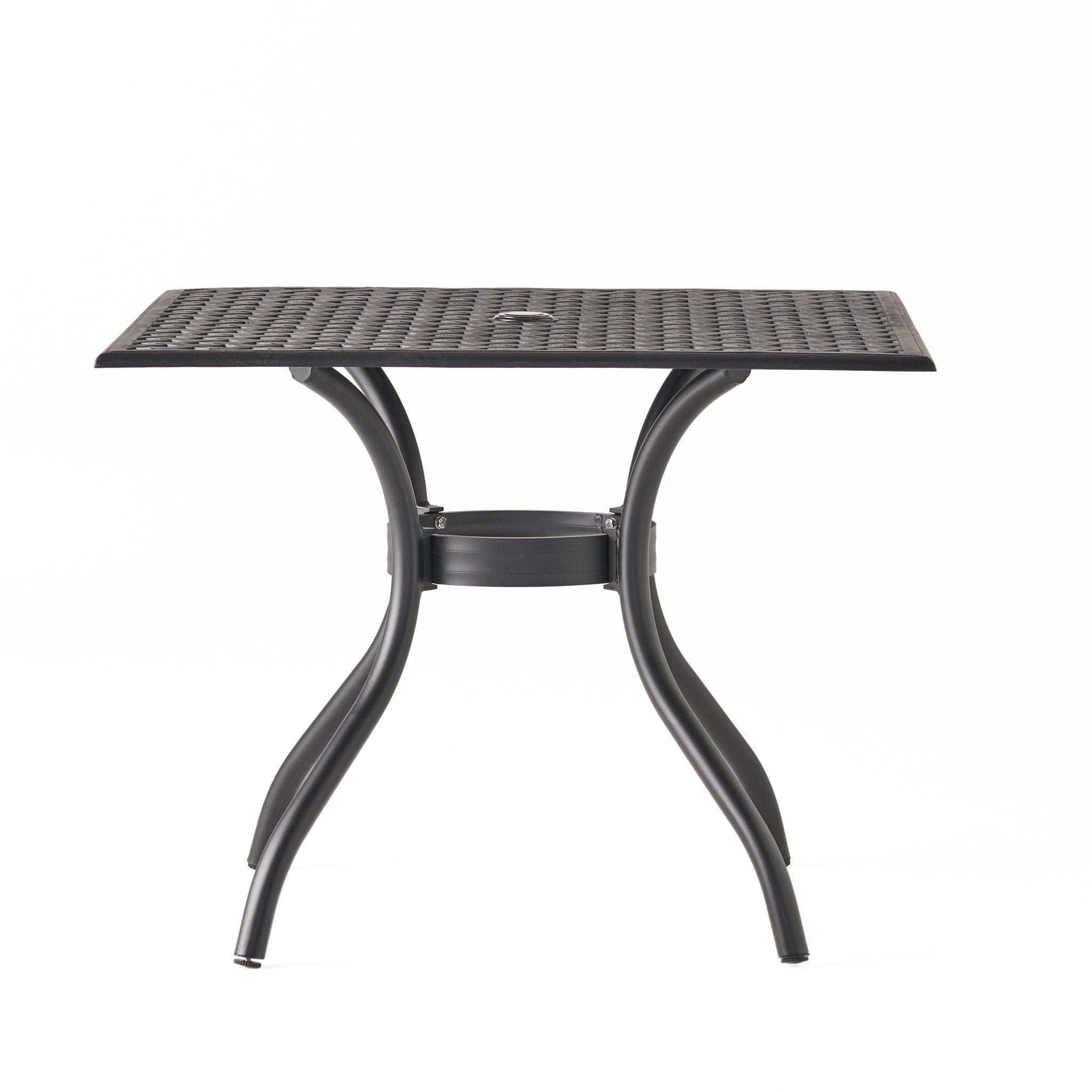 Arch Mesh Dining Table With Lightweight Frame - Black