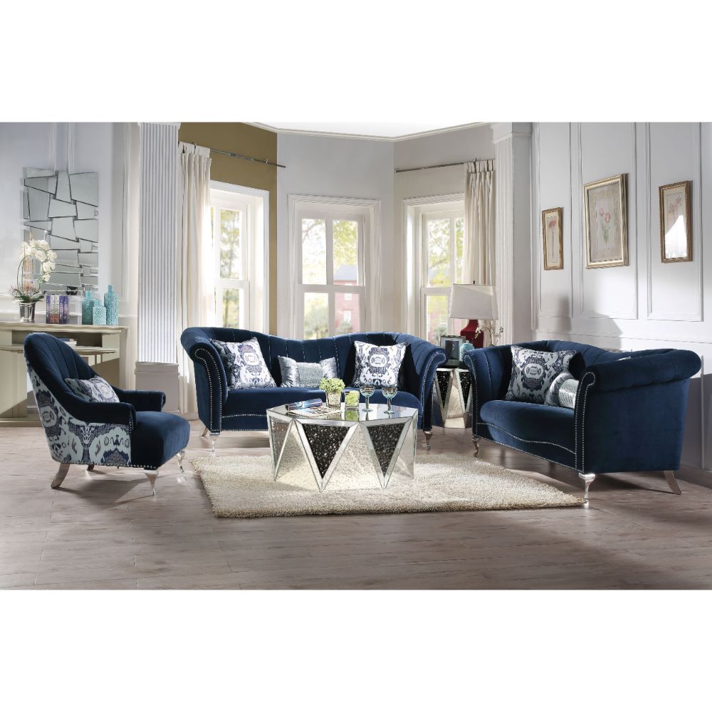 ACME Jaborosa - Sofa - Blue Velvet | Meri Furniture