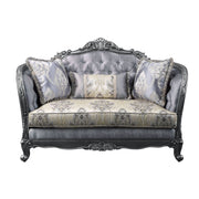 ACME Ariadne - Loveseat - Fabric & Platinum | Meri Furniture