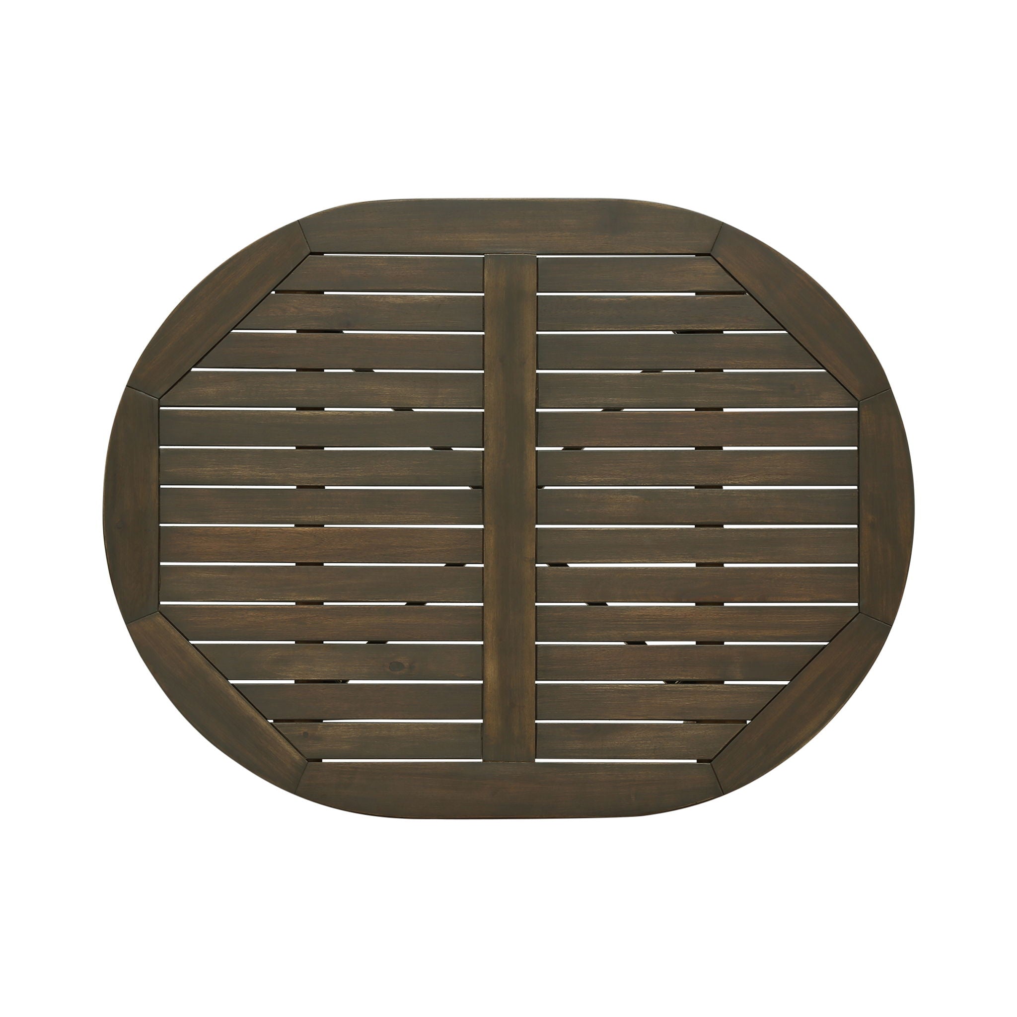 Outdoor Acacia Wood Bar Table With Slat Top