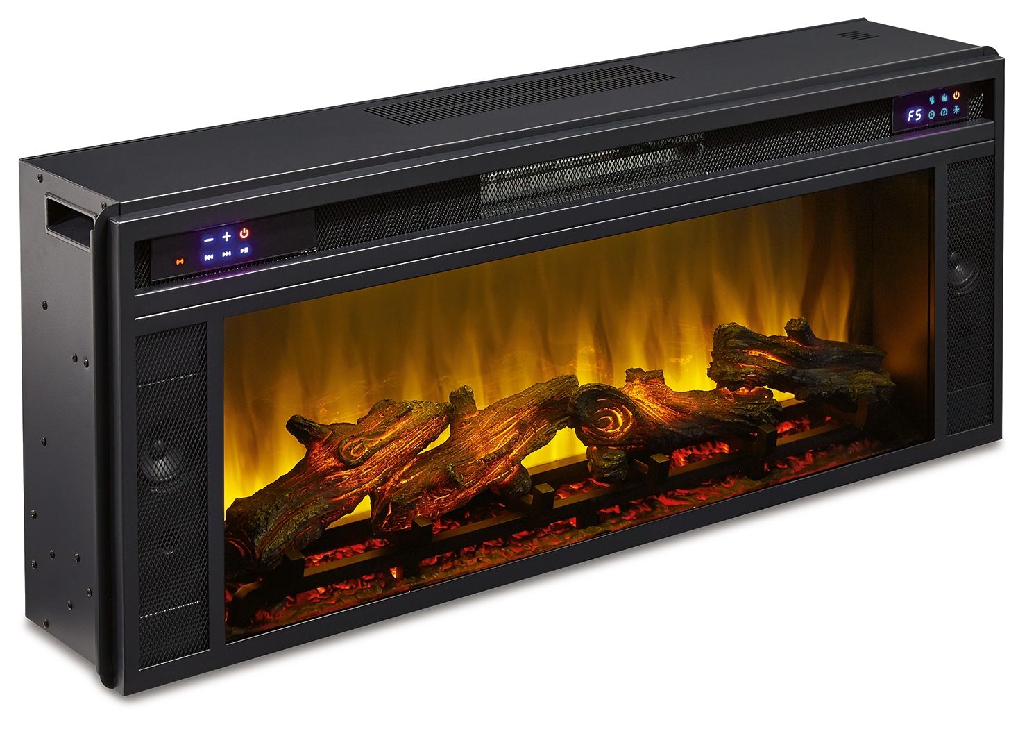 Ashley Furniture Entertainment - Black - Fireplace Insert - Rectangular | Meri Furniture