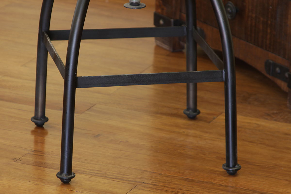 International Furniture Direct Pueblo - Swivel Stool (Set of 2) - Deep Brown | Meri Furniture
