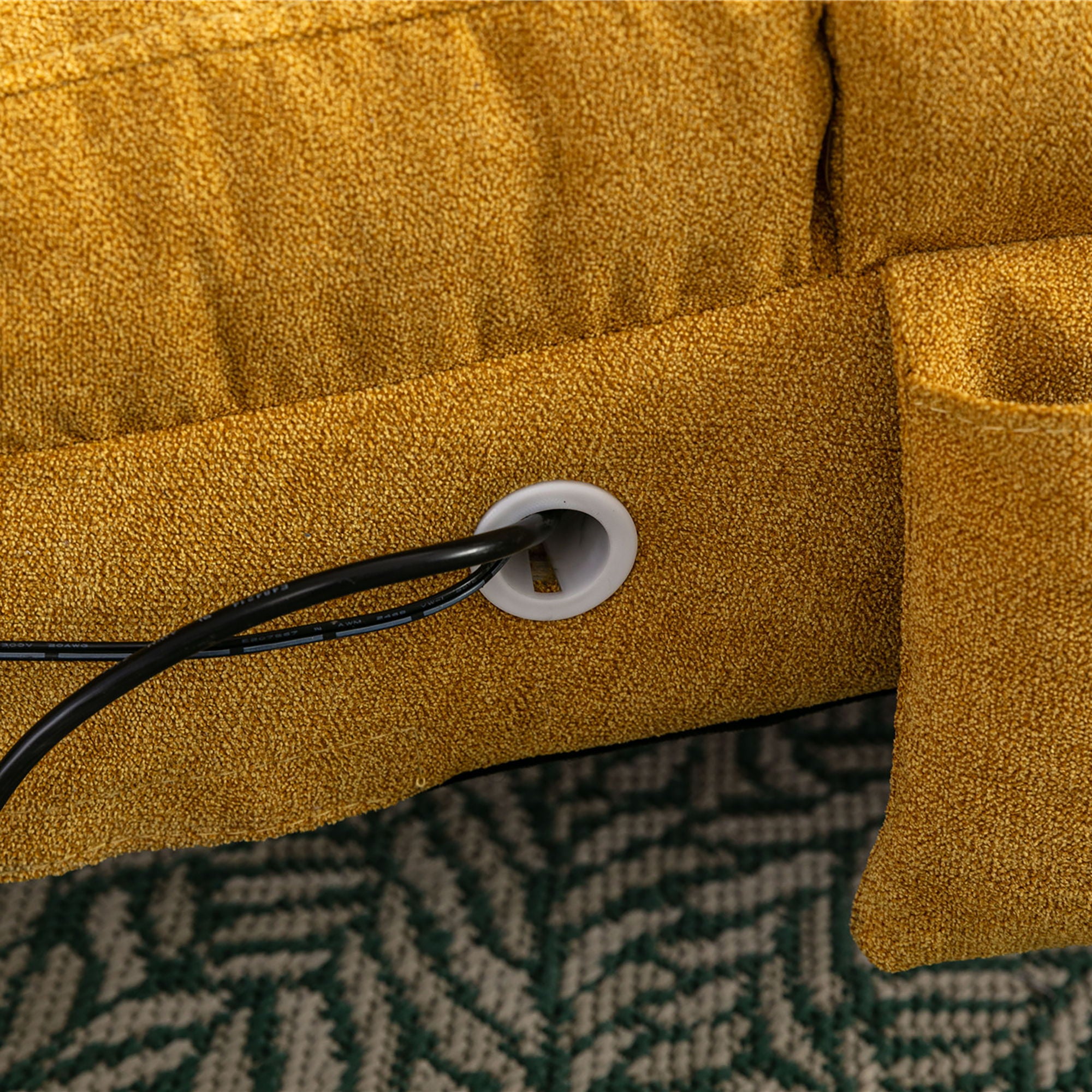 Massage Chaise Lounge Indoor With Remote Control, Ergonomic Electric Massage Lounger