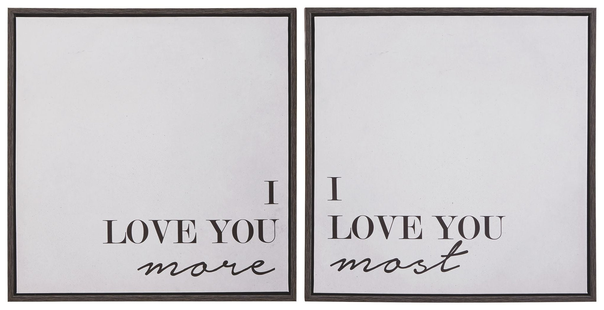 Ashley Furniture Adline - Black / White - Wall Art Set (Set of 2) | Meri Furniture