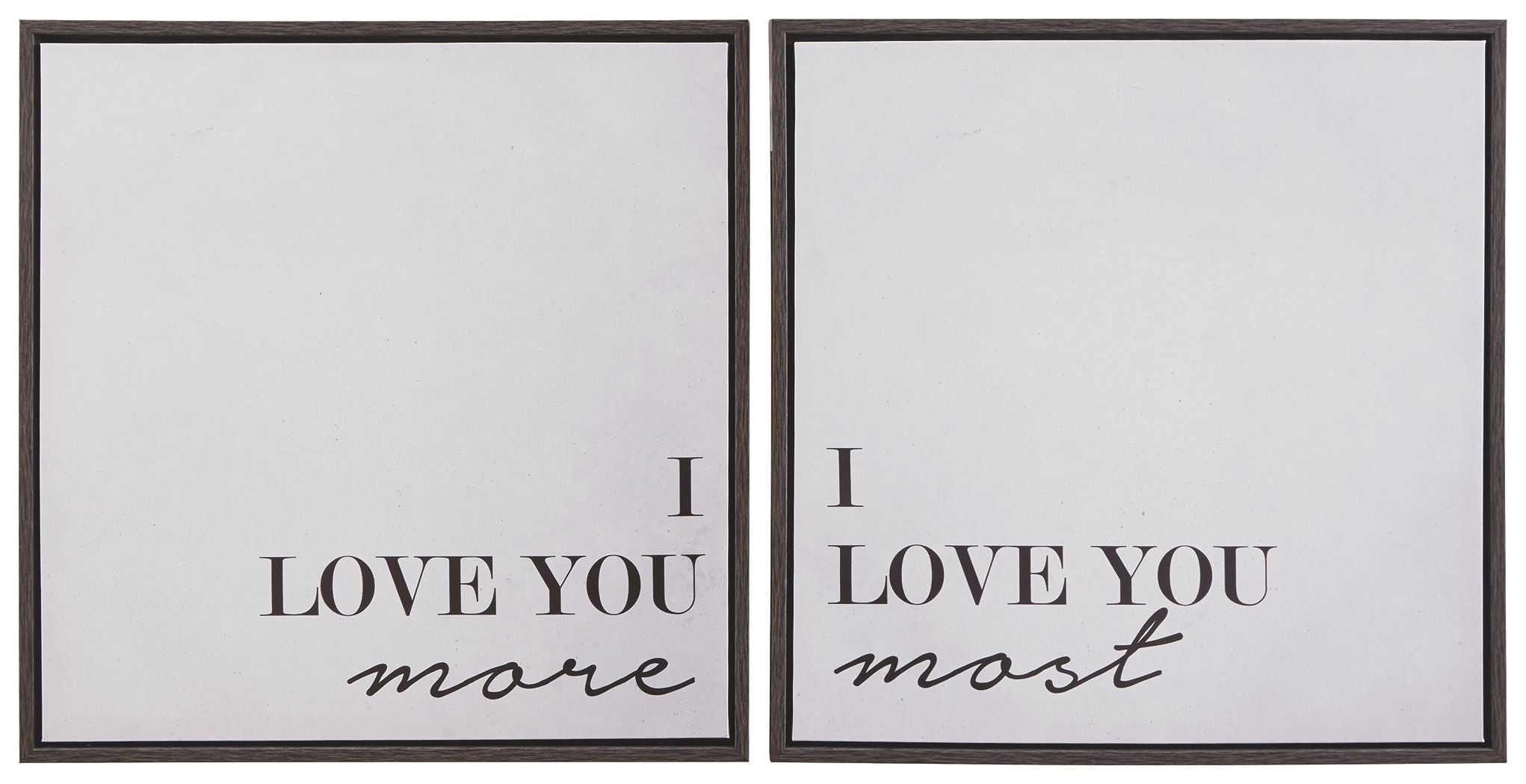 Ashley Furniture Adline - Black / White - Wall Art Set (Set of 2) | Meri Furniture
