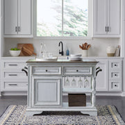 Liberty Furniture Magnolia Manor - Bar Cart - White | Meri Furniture
