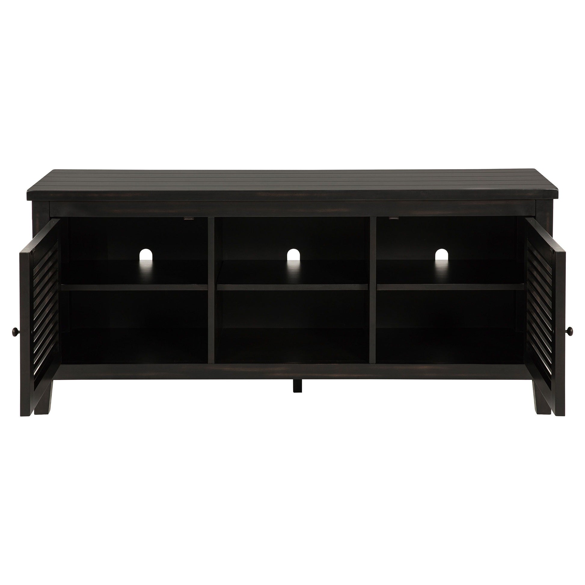 Coaster Fine Furniture Concord - 2-Door 60" TV Stand Console - Distressed Java | Meri Furniture