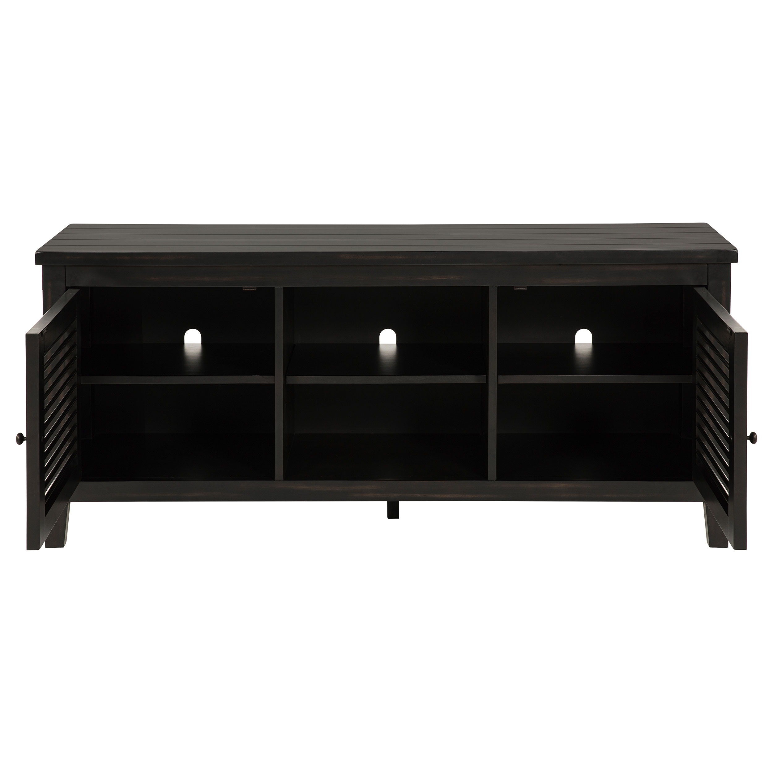 Coaster Fine Furniture Concord - 2-Door 60" TV Stand Console - Distressed Java | Meri Furniture
