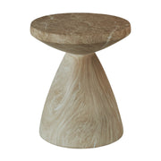 Outdoor Geometric End Table - Marble
