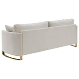 Corliss - Upholstered Arched Arm Sofa Set