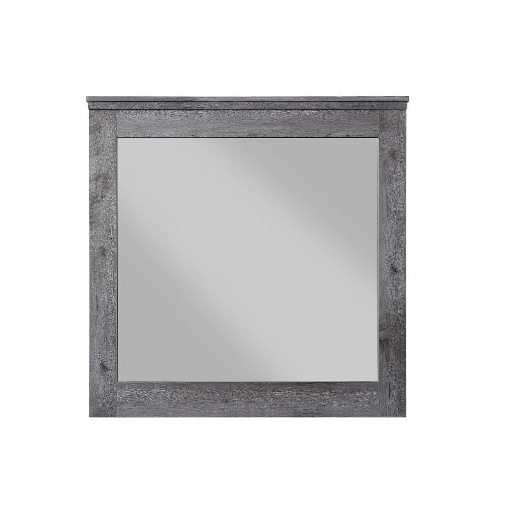 ACME Vidalia - Mirror - Rustic Gray Oak | Meri Furniture
