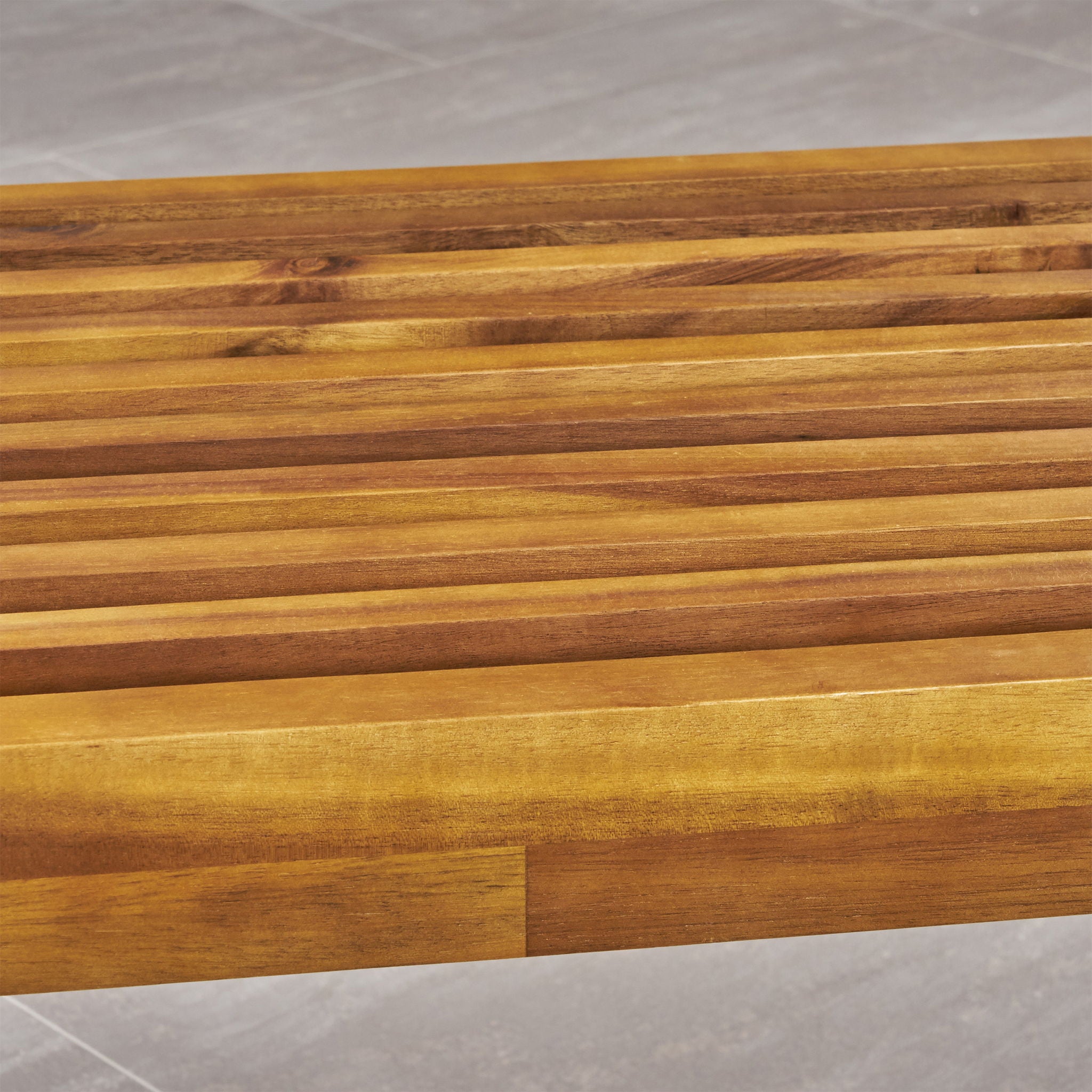 Intrinsic - Outdoor Dining Bench With Slat Top