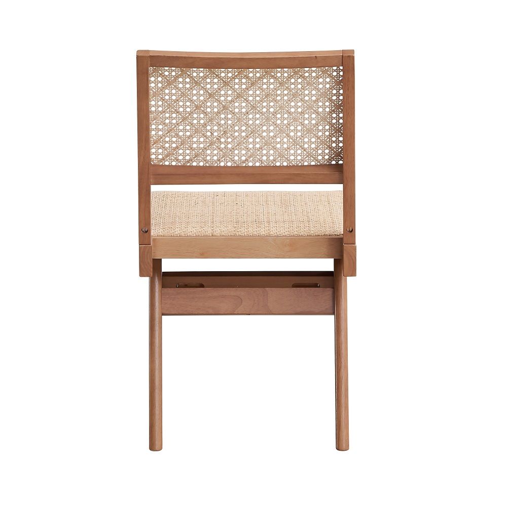 ACME Velentina - Side Chair (Set of 2) - Rattan & Natural | Meri Furniture