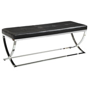 Coaster Fine Furniture Walton - Leatherette Upholstered Tufted Accent Bench | Meri Furniture