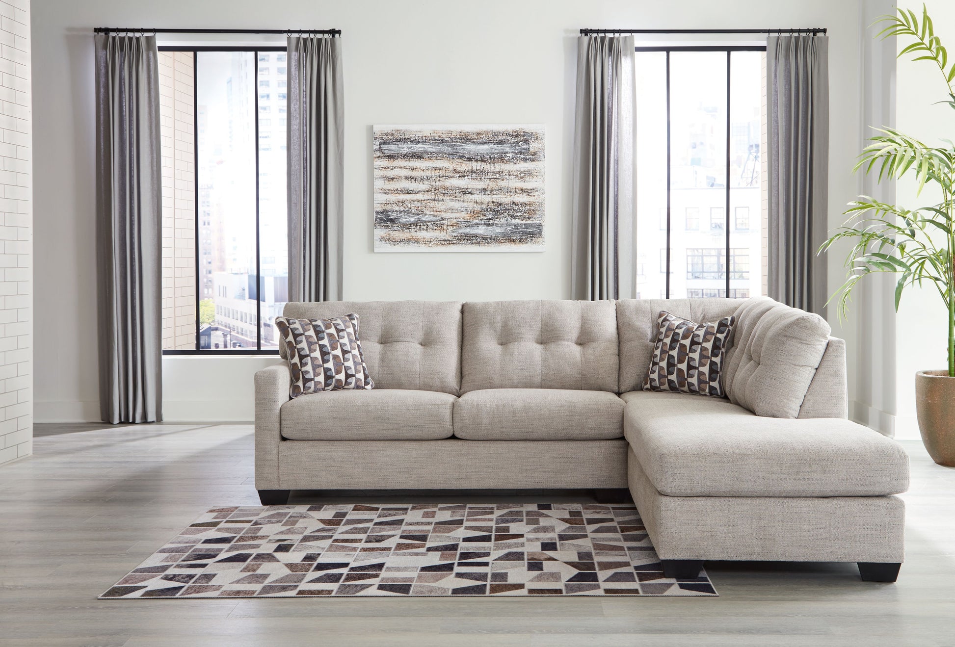 Signature Design by Ashley® Mahoney - Sectional | Meri Furniture