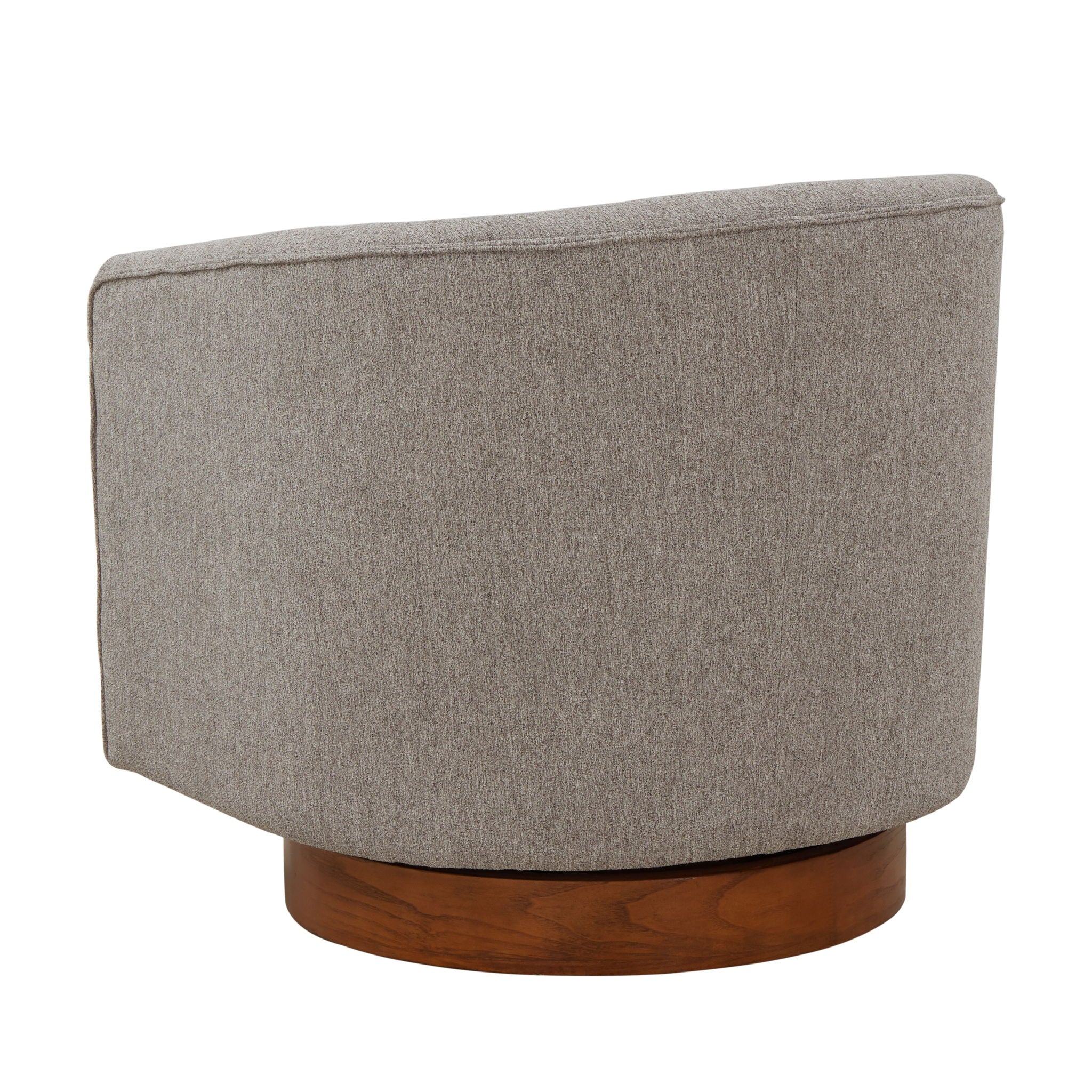 Miramar - Swivel Barrel Chair With Wooden Base
