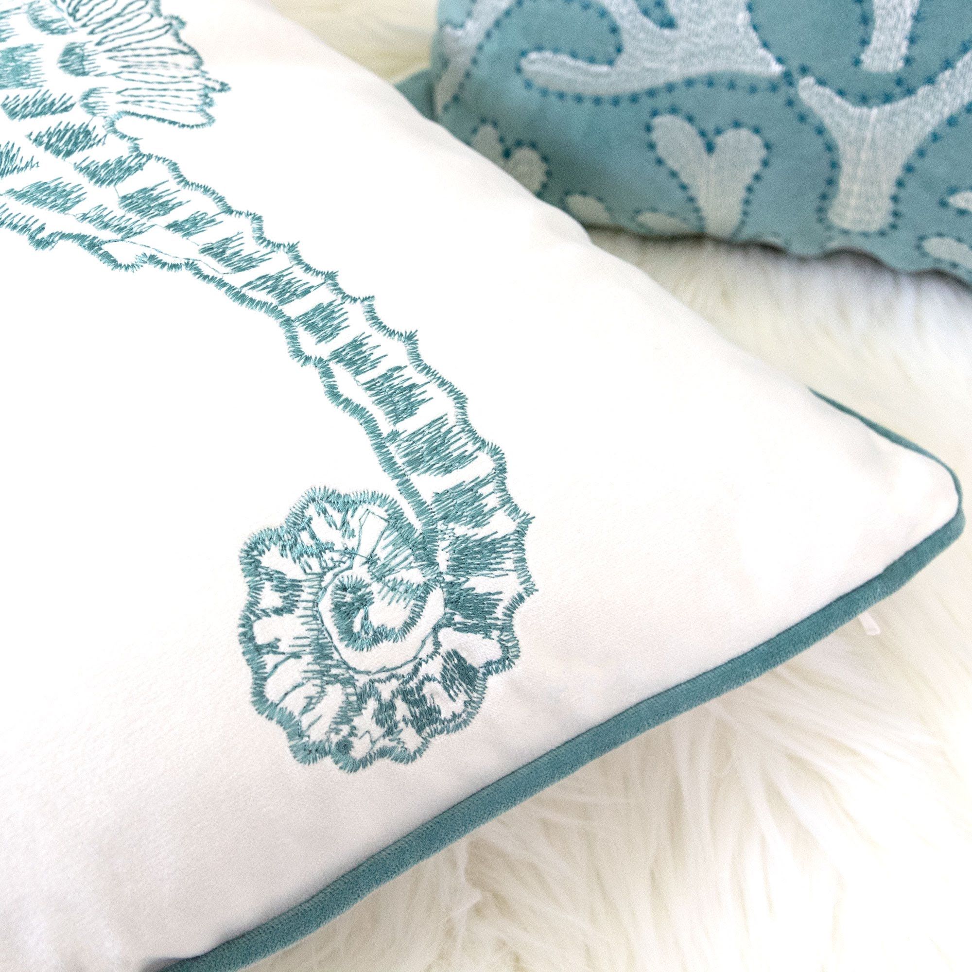 Seahorses Pillow Cover With Matching Back