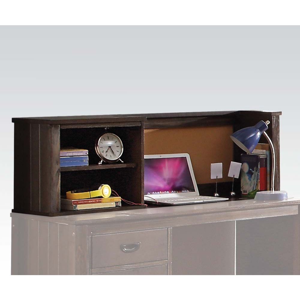ACME Hector - Hutch - Antique Charcoal Brown | Meri Furniture