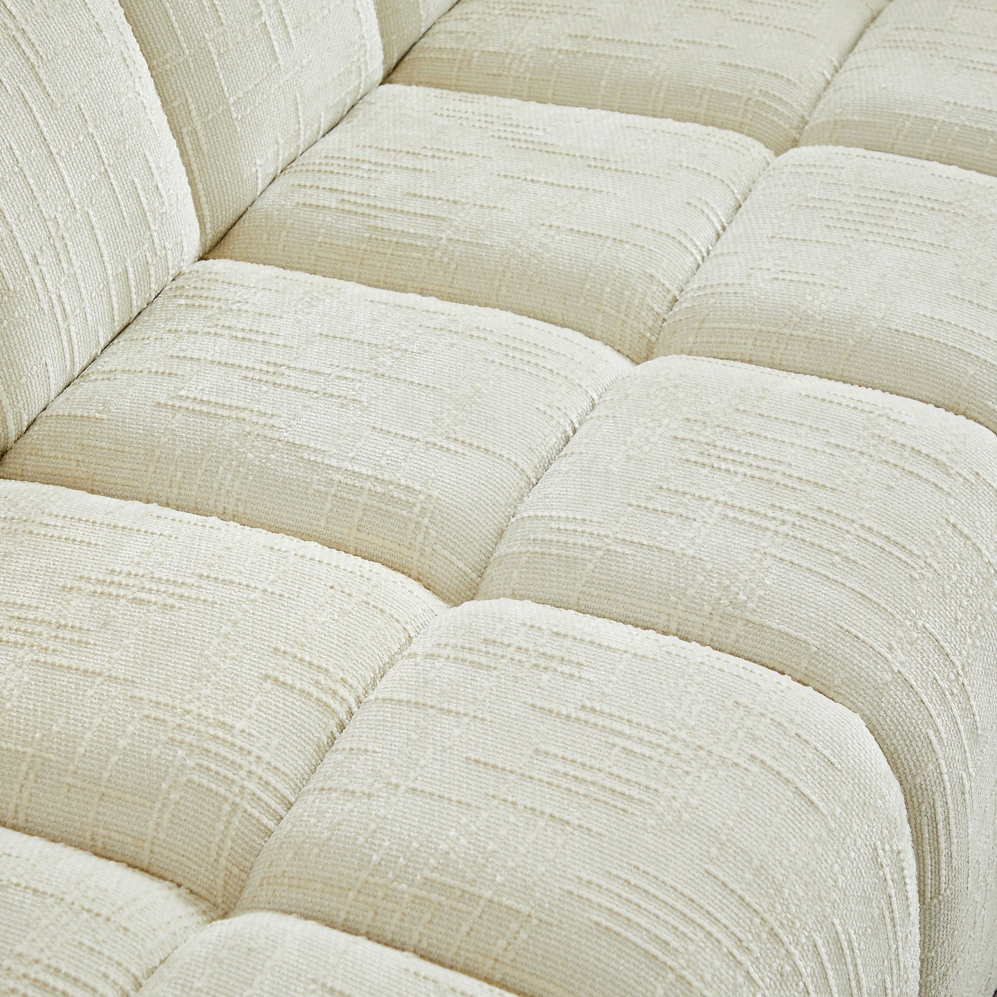 Quilted Cloud Sofa, Three-Seater - Beige