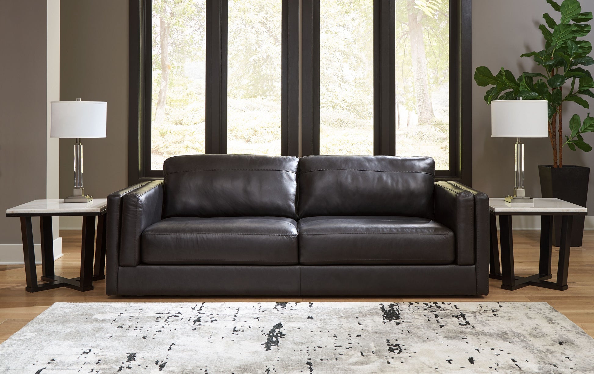 Signature Design by Ashley® Amiata - Onyx - Sofa | Meri Furniture