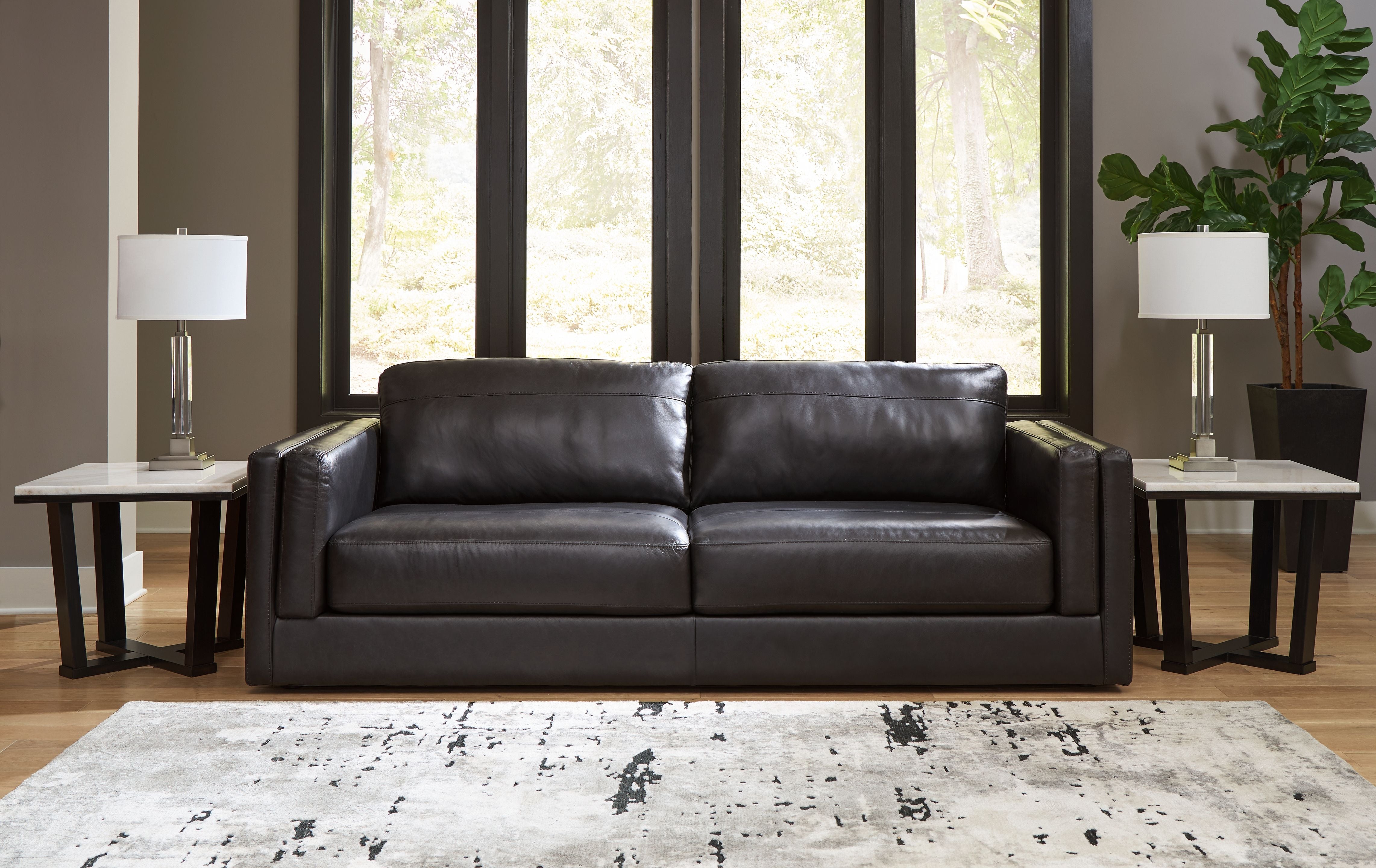 Signature Design by Ashley® Amiata - Onyx - Sofa | Meri Furniture