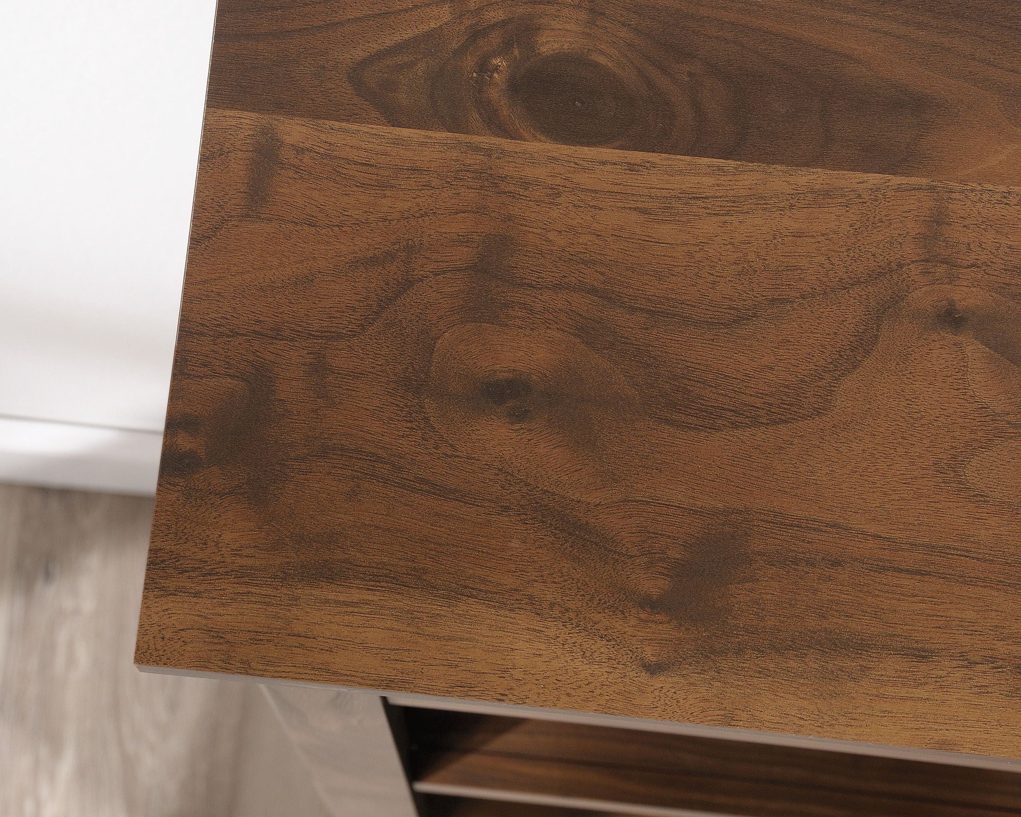 Transitional 3-Shelf Bookcase with Doors
