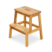 2 Step Stool, Indoor / Outdoor Use - Acacia Wood