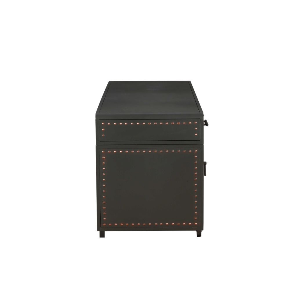 ACME Actaki - Desk - Sandy Gray | Meri Furniture