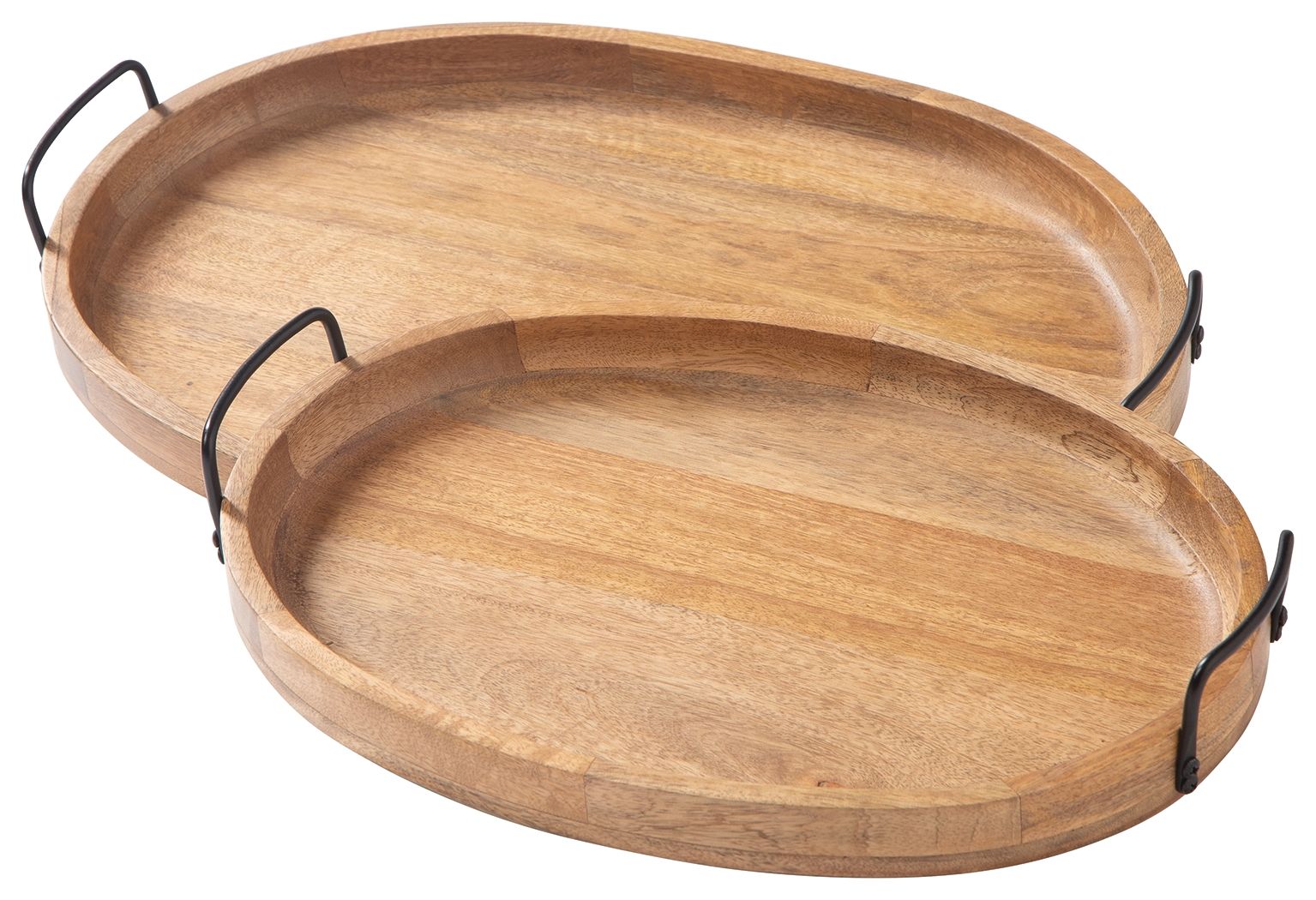Ashley Furniture Jocelyne - Brown / Black - Tray Set (Set of 2) | Meri Furniture
