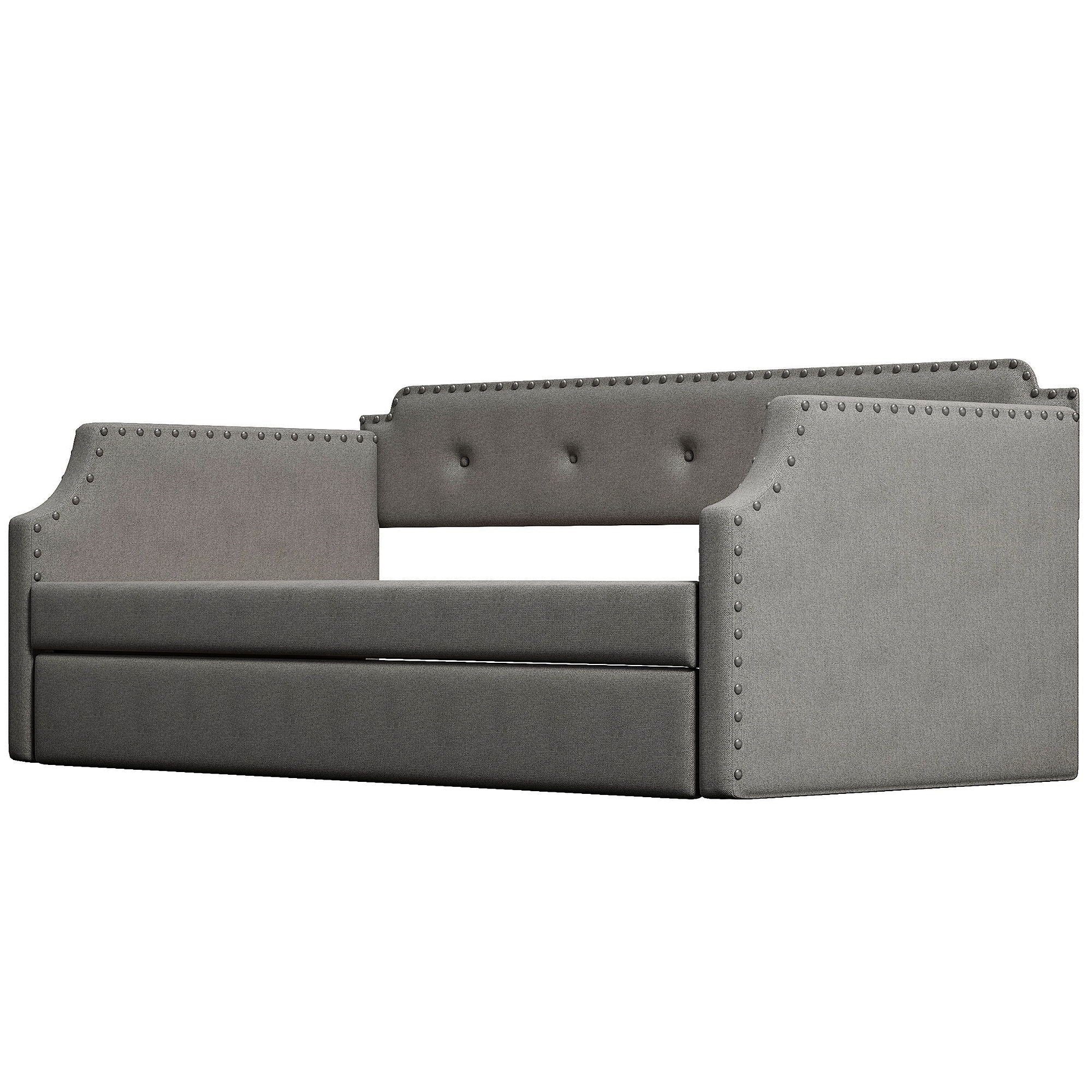 Upholstered Daybed With Trundle