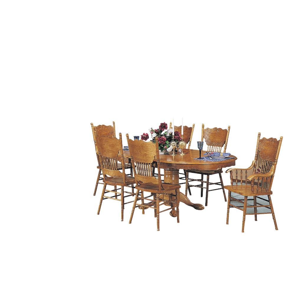 ACME Nostalgia - Dining Table - Oak - 30" | Meri Furniture