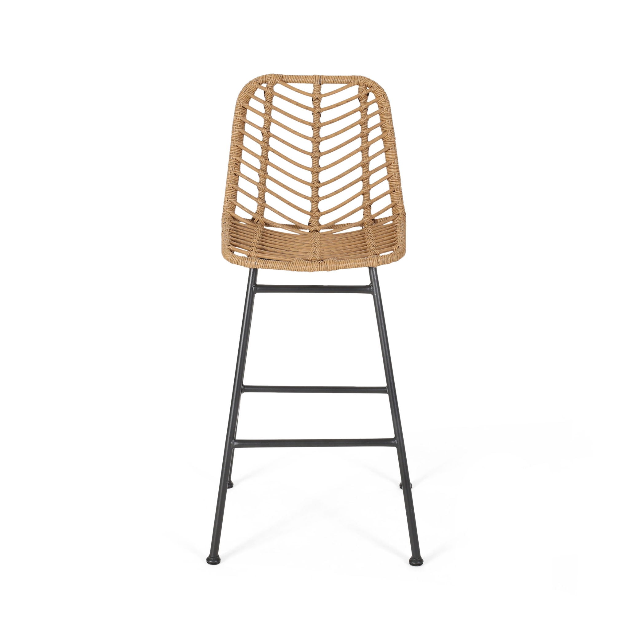 Sawtelle - Outdoor Wicker Barstools (Set of 2)