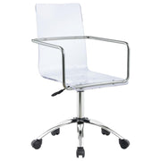 Coaster Fine Furniture Amaturo - Acrylic Adjustable Home Office Desk Chair - Clear | Meri Furniture
