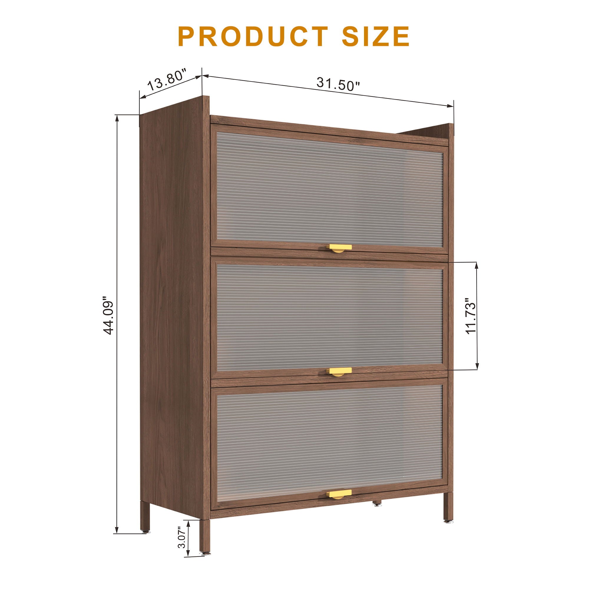 Flip Doors Cabinet, With Ample Storage Space