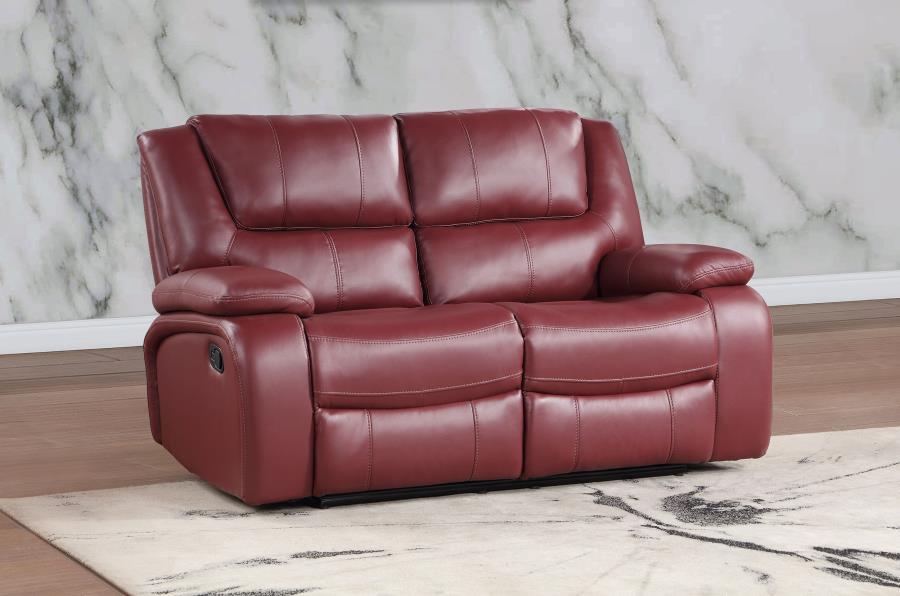 Coaster Fine Furniture Camila - Upholstered Motion Reclining Loveseat | Meri Furniture