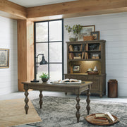 Liberty Furniture Americana Farmhouse - 3 Piece Home Office Set (Desk & Hutch) - Light Brown | Meri Furniture
