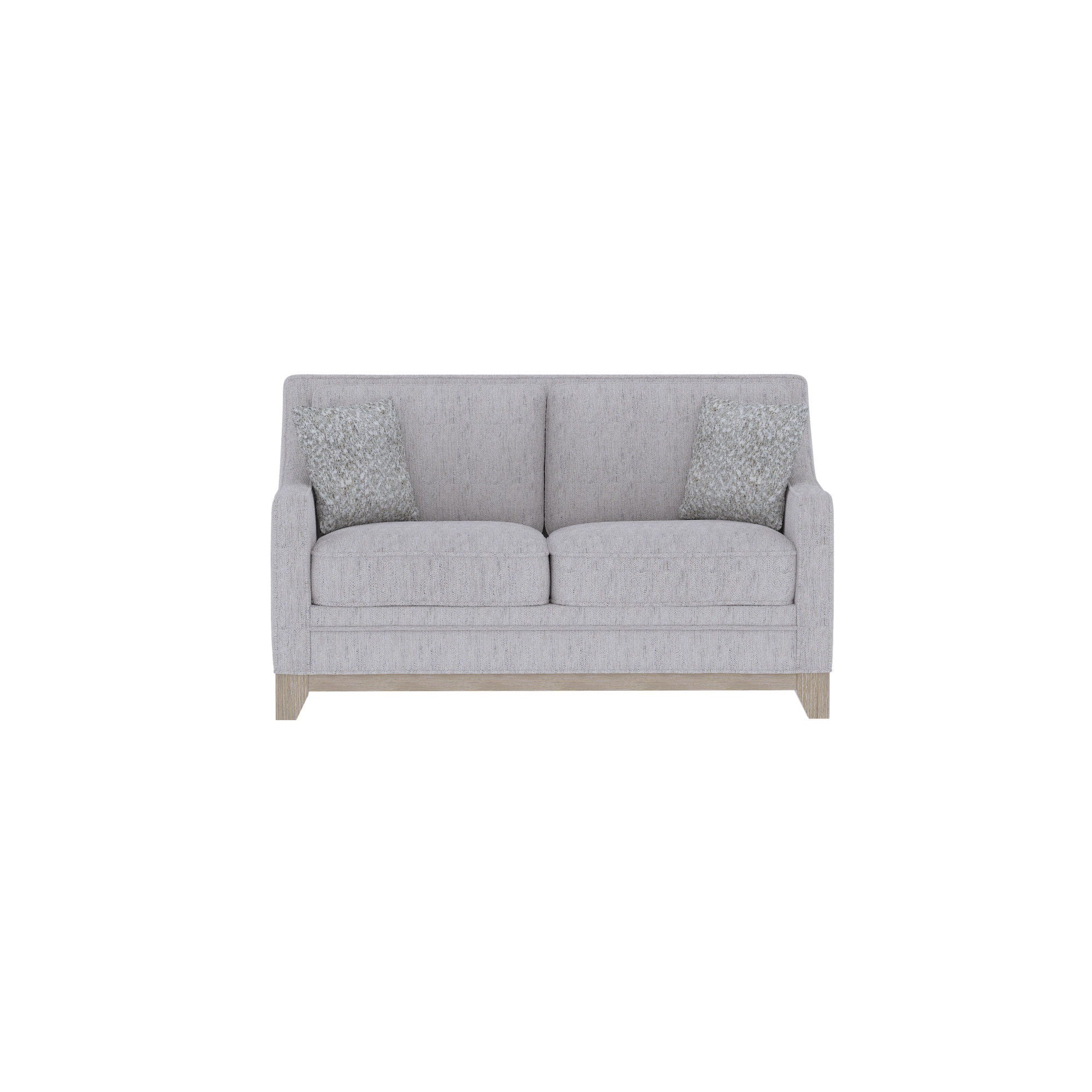 Loveseat With Casual Accent - Gray