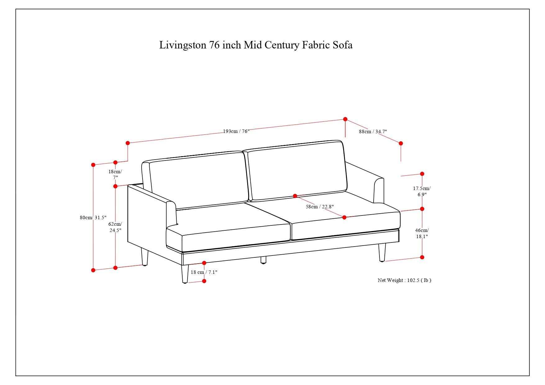 Livingston - Upholstered Sofa