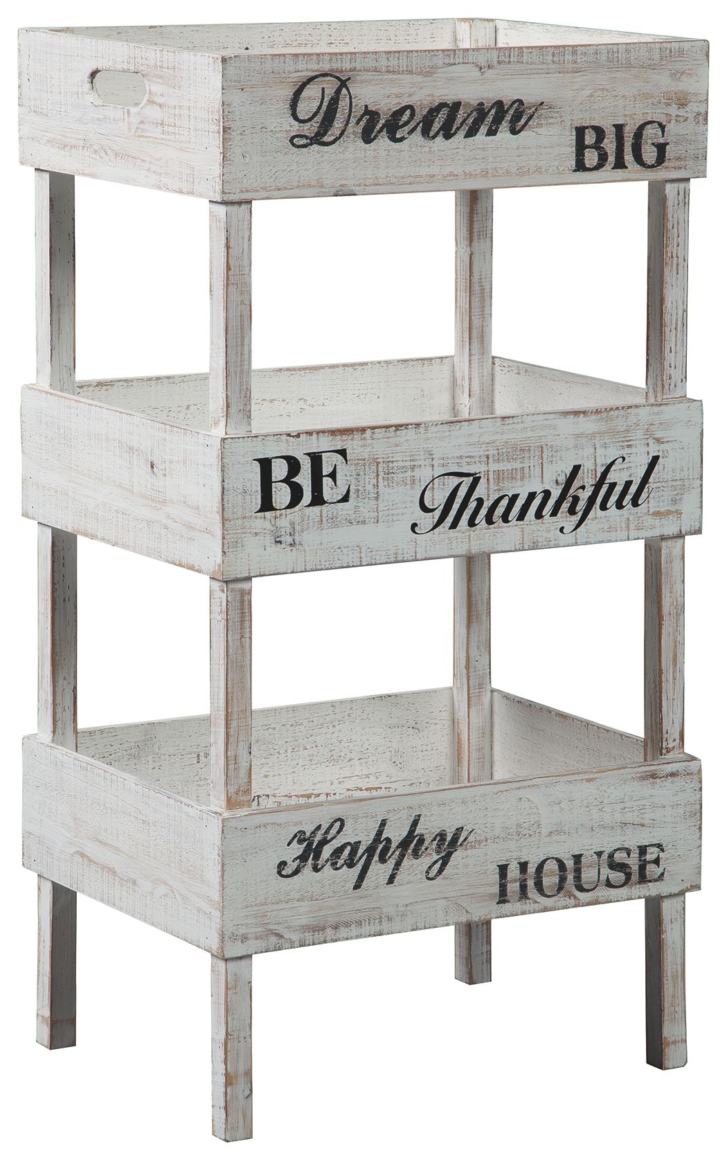 Ashley Furniture Yulton - Antique White - Storage Shelf | Meri Furniture