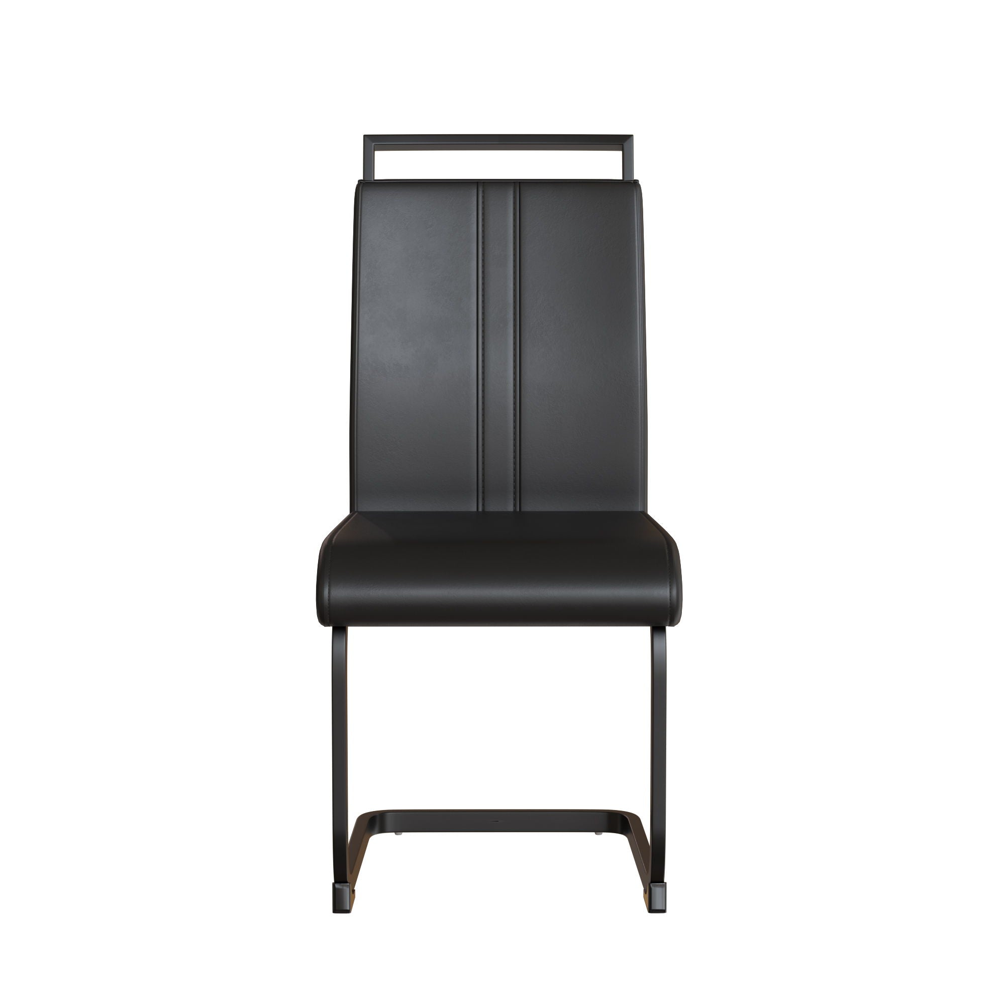 Modern Dining Chairs With High Back Upholstered Design Metal Legs