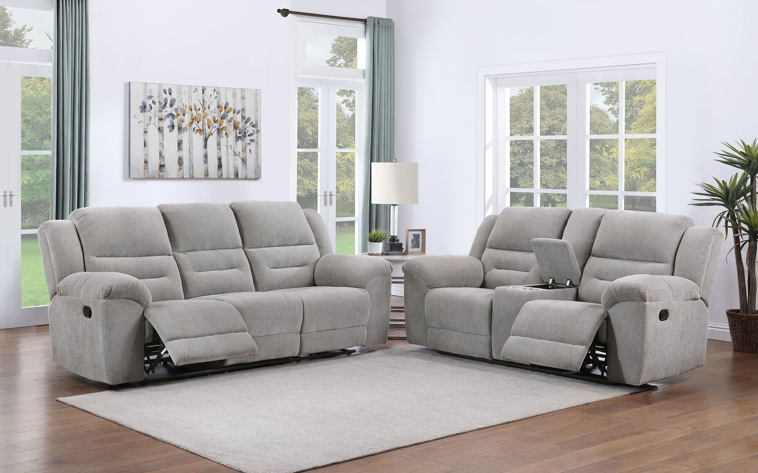 Coaster Fine Furniture Gilson - Chenille Upholstered Sofa Set | Meri Furniture
