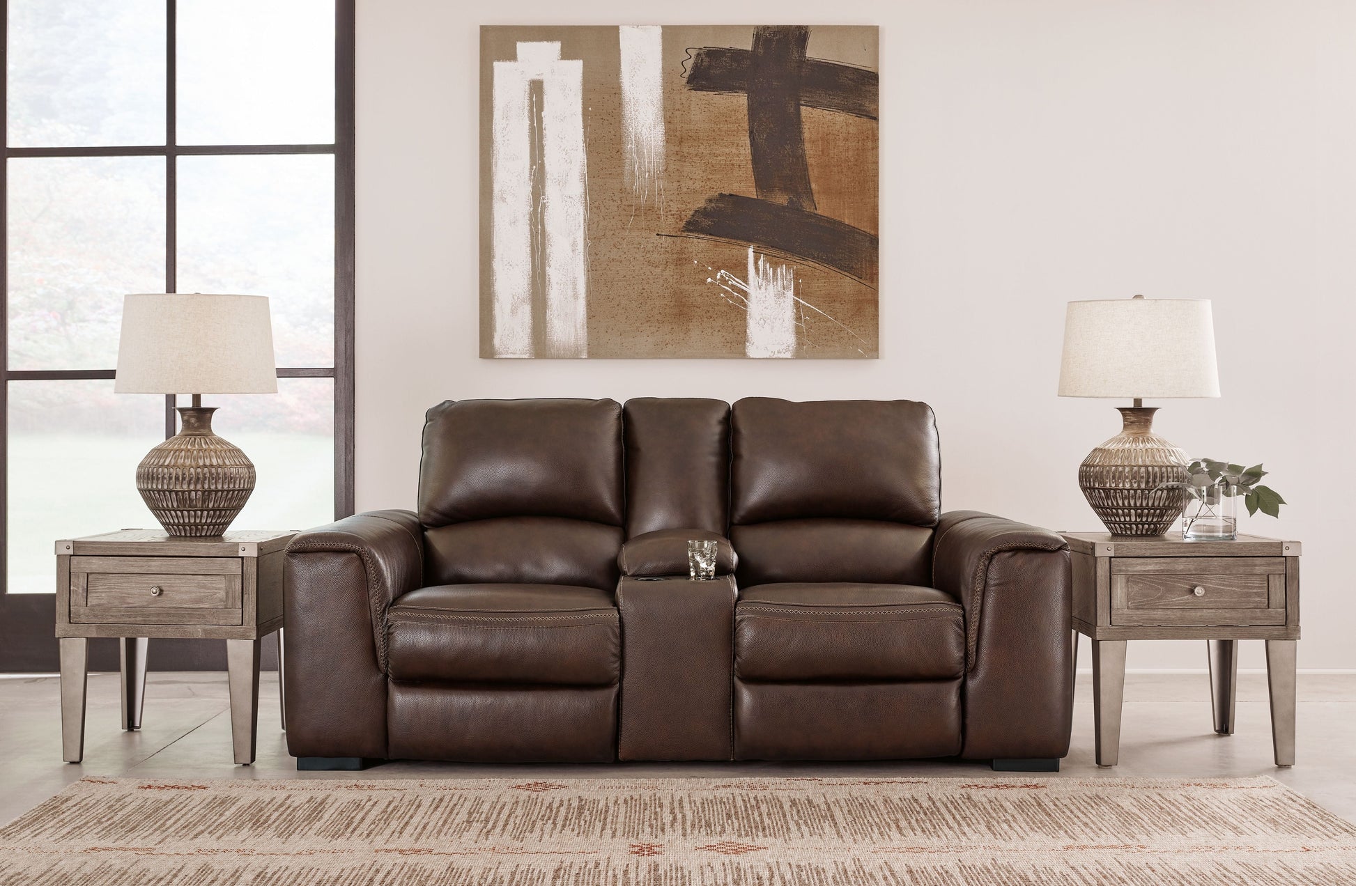 Signature Design by Ashley® Alessandro - Power Reclining Loveseat | Meri Furniture
