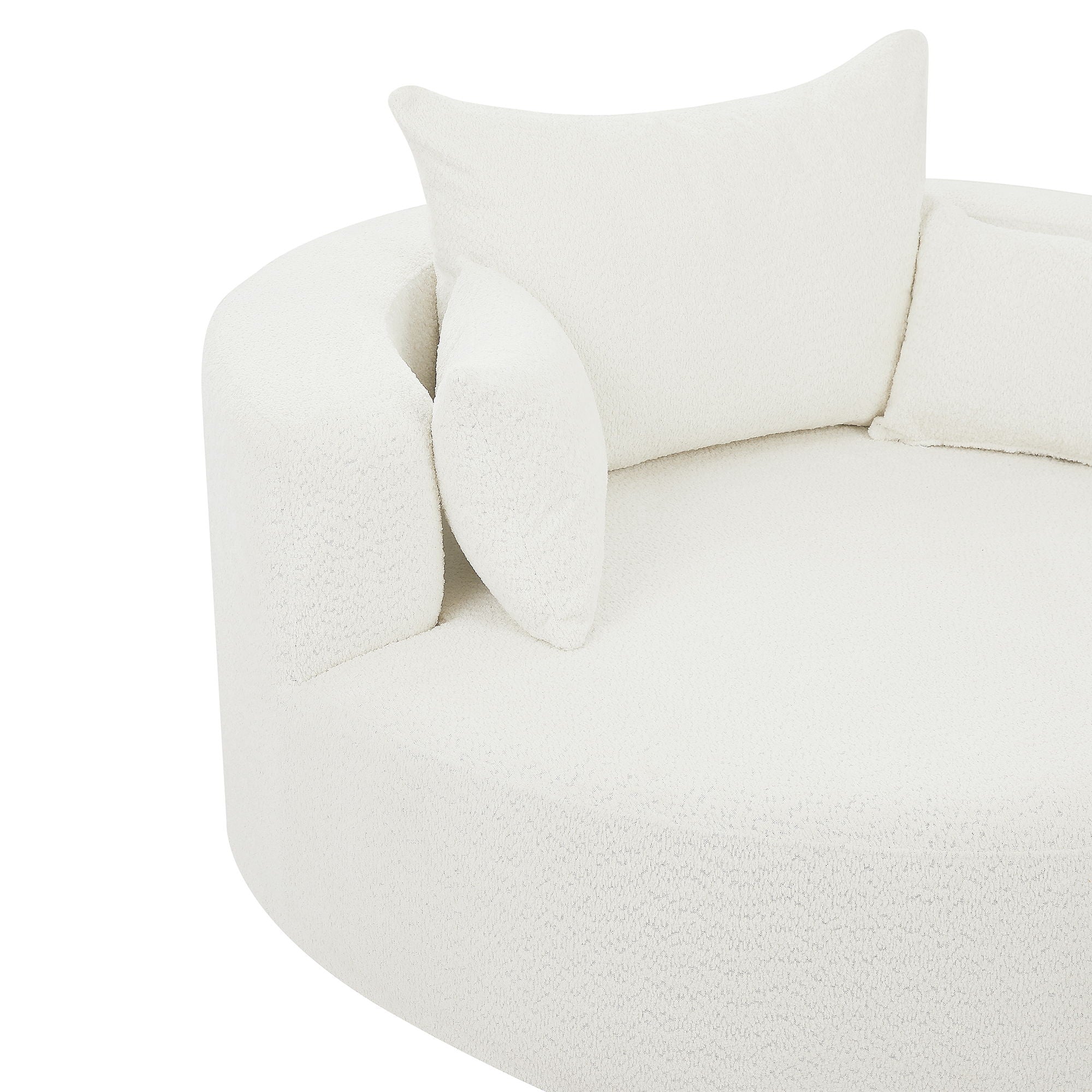 360° Swivel Chair Accent Barrel Chair With Removable Pillows
