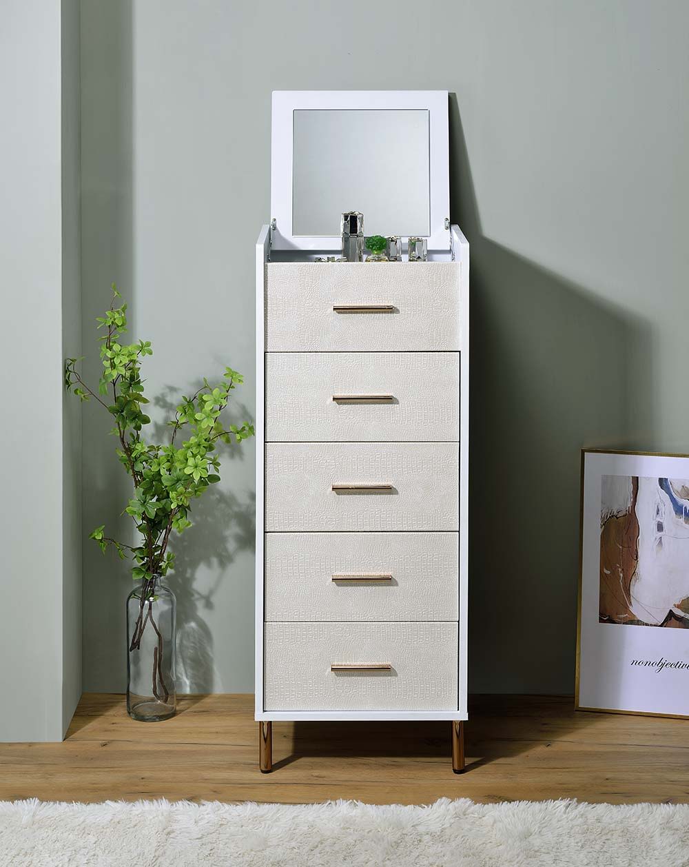 ACME Myles - Jewelry Armoire. | Meri Furniture