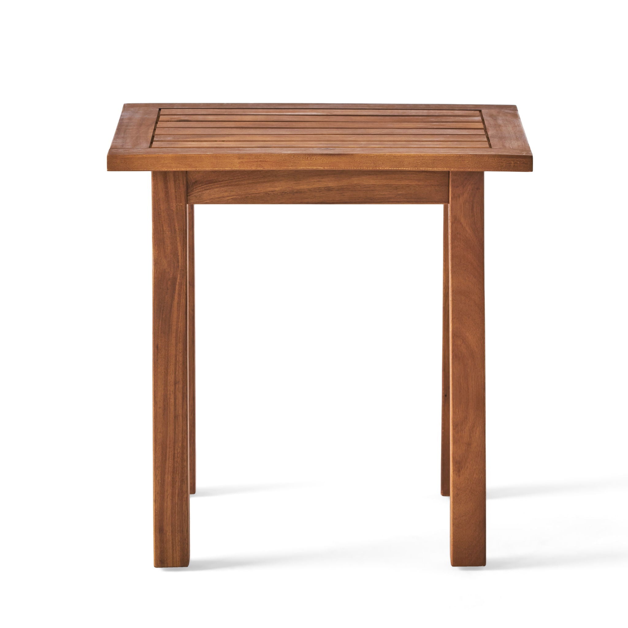 Kinesis - Outdoor Side Table With Slatted Top And Wood Frame