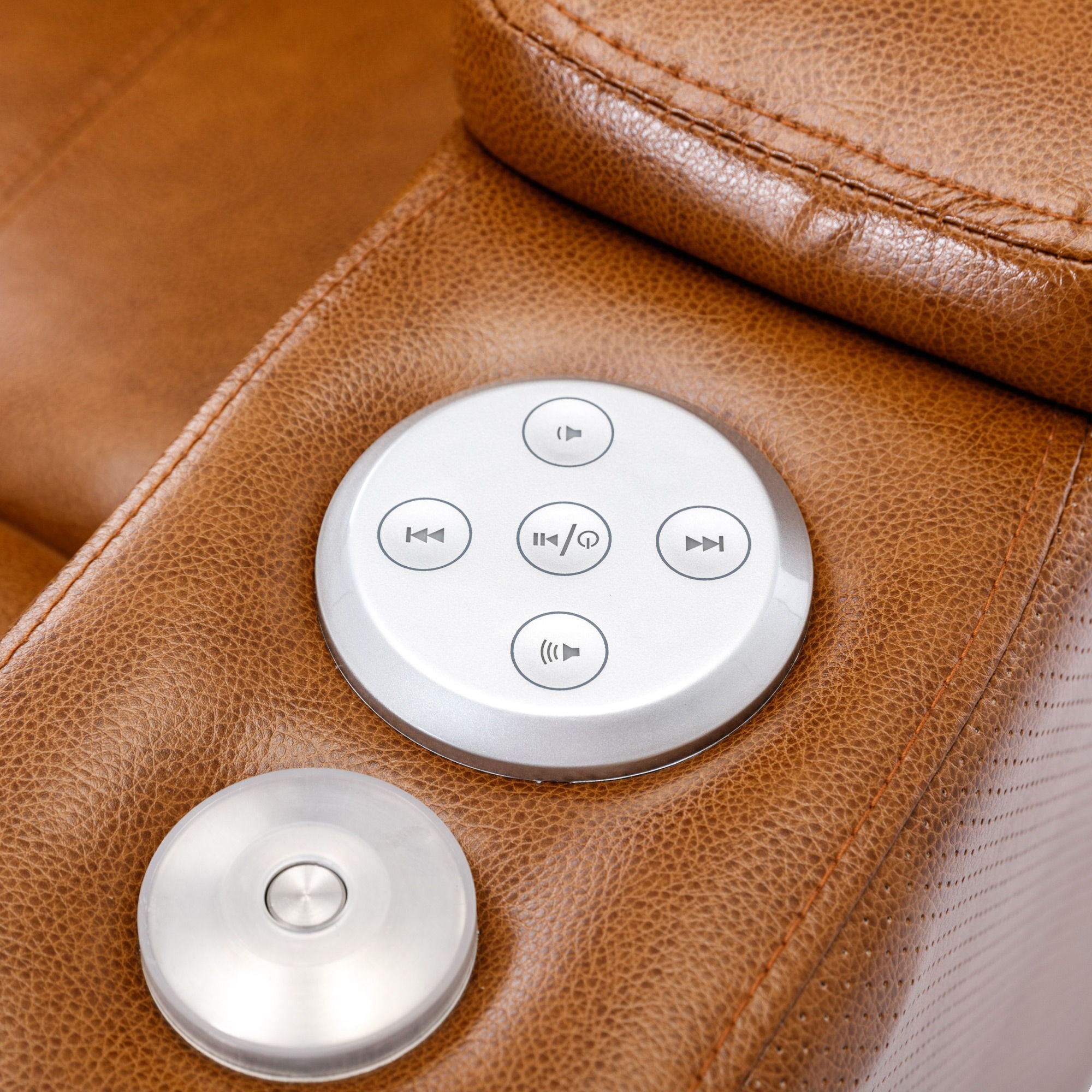Power Motion Recliner Electric Power Recliner With USB Charging Port, Hidden Arm Storage, Convenient Cup Holder And Bluetooth Speaker