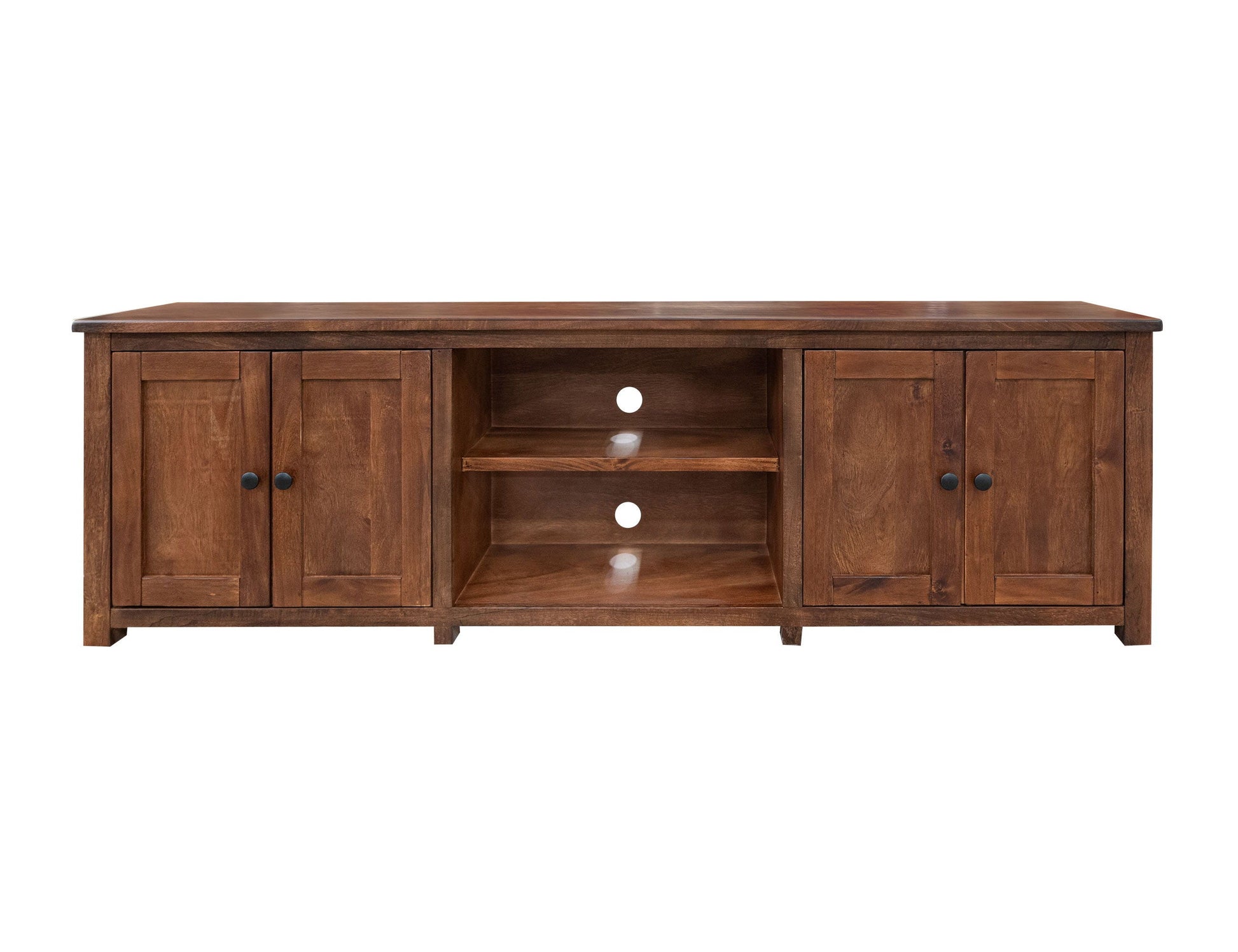 International Furniture Direct Parota - TV Stand - Brown | Meri Furniture