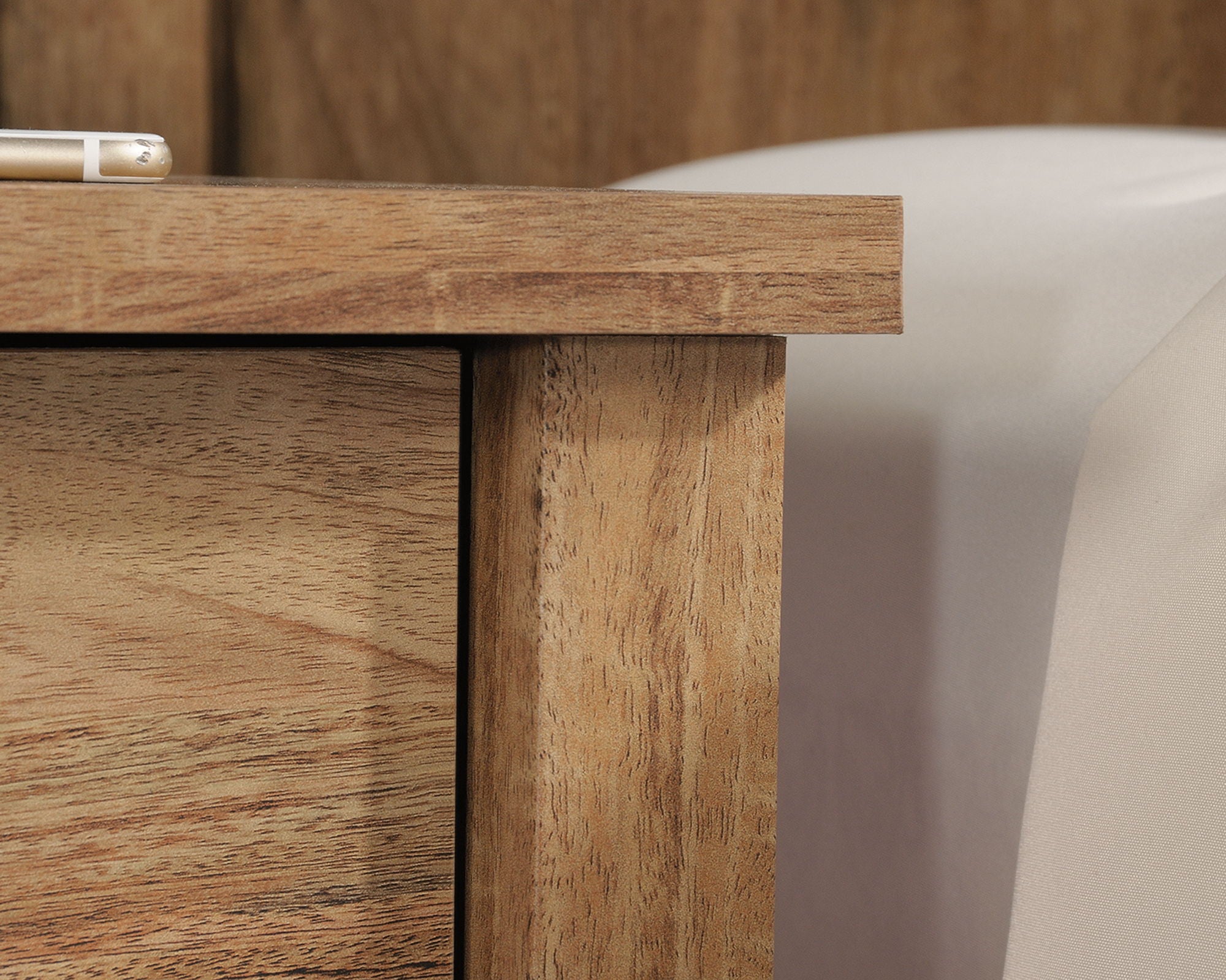 1-Drawer Open Shelf Night Stand